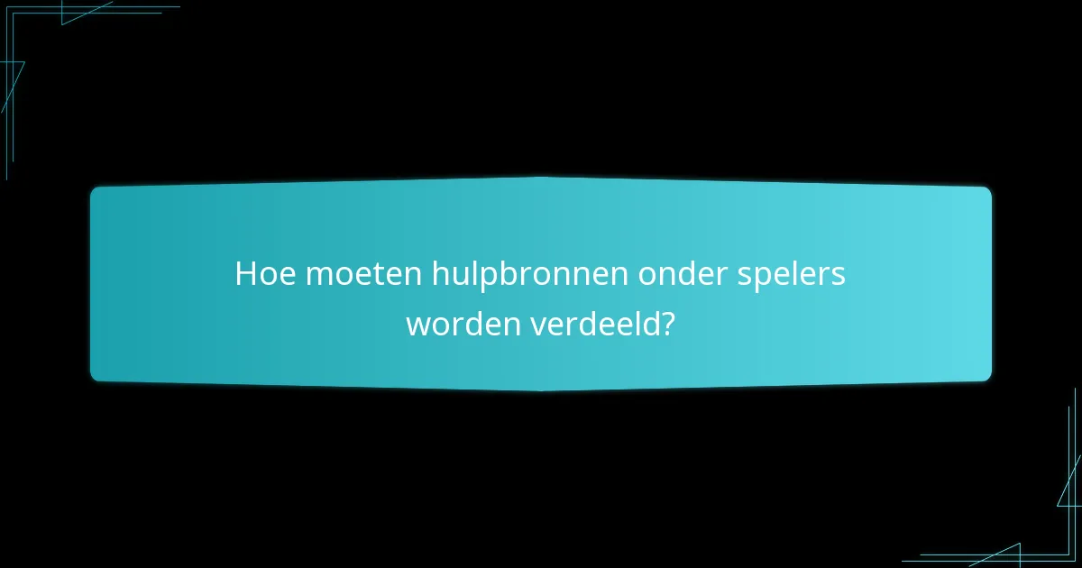 Hoe kunnen spelers effectief worden georganiseerd in een toernooi?